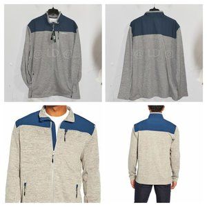 Orvis men's bonded mesh full zip jacket in Gray